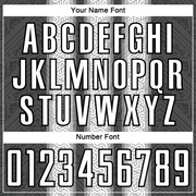 Custom Steel Gray White-Black Ethnic Stripes Sublimation Soccer Uniform Jersey