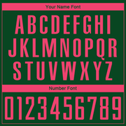 Custom Green Neon Pink Sublimation Soccer Uniform Jersey