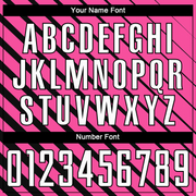 Custom Pink White-Black Sublimation Soccer Uniform Jersey