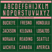 Custom Green Medium Pink Sublimation Soccer Uniform Jersey