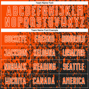 Custom Orange Black-White Abstract Fragment Art Sublimation Soccer Uniform Jersey