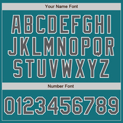 Custom Teal Steel Gray-White Two-Button Unisex Softball Jersey