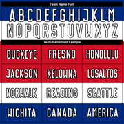 Custom Red White Royal-Black Sublimation Costa Rican Flag Soccer Uniform Jersey