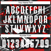 Custom Figure White-Red Sublimation Soccer Uniform Jersey