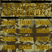 Custom Camo Brown-Gold Sublimation Salute To Service Soccer Uniform Jersey