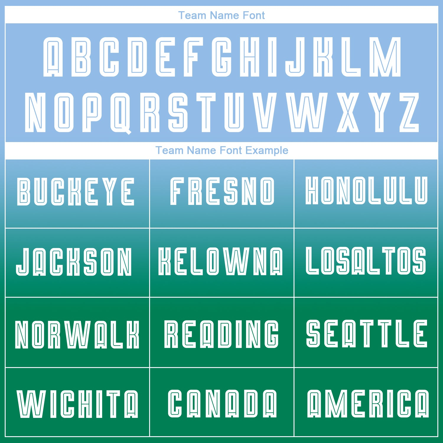 Custom Light Blue White-Kelly Green Sublimation Long Sleeve Fade Fashion Soccer Uniform Jersey