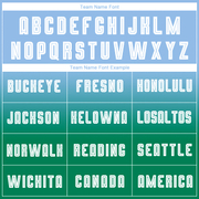 Custom Light Blue White-Kelly Green Sublimation Long Sleeve Fade Fashion Soccer Uniform Jersey