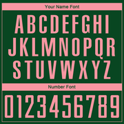 Custom Green Medium Pink Sublimation Soccer Uniform Jersey