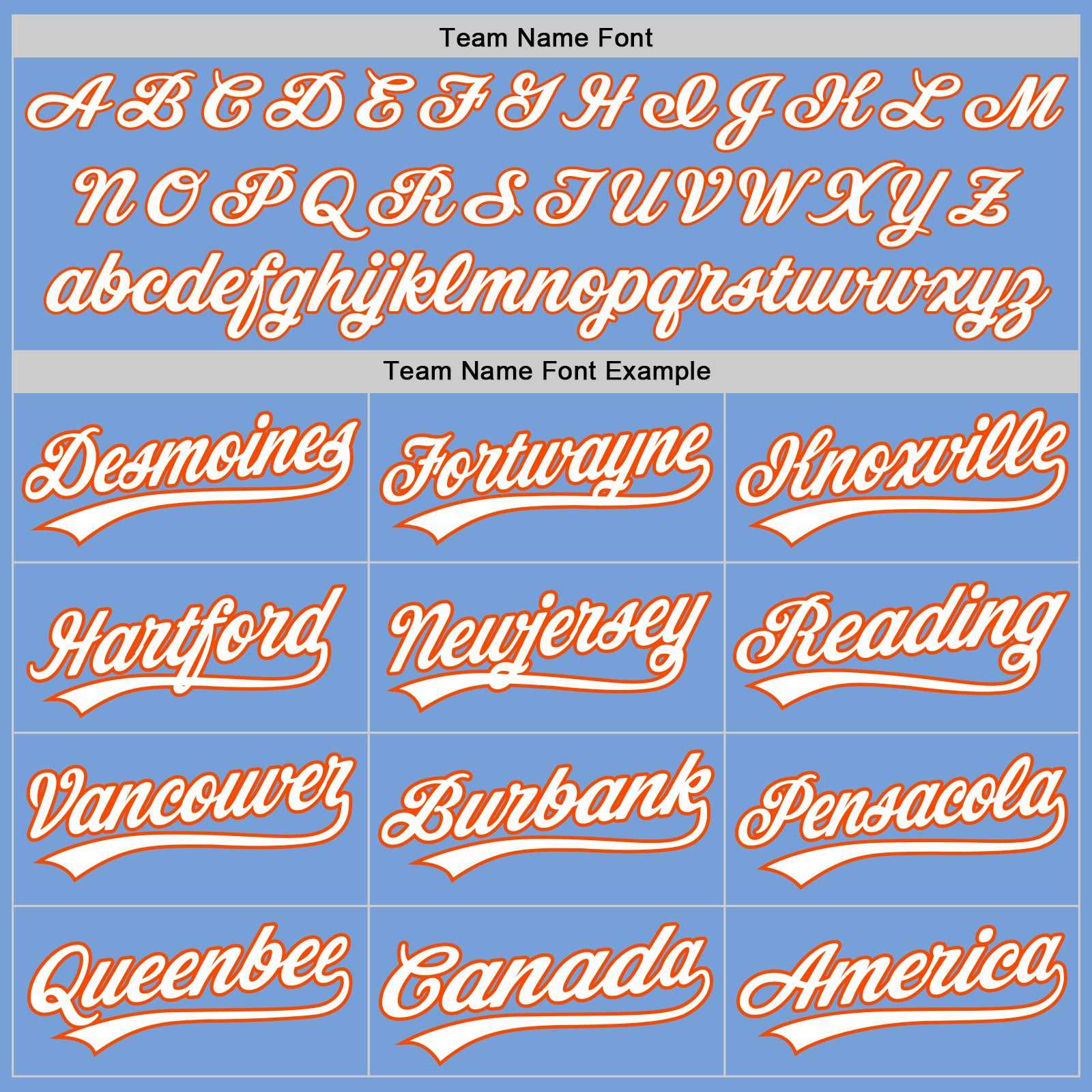 Custom Light Blue White-Orange Two-Button Unisex Softball Jersey