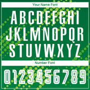 Custom Neon Green White-Kelly Green Sublimation Soccer Uniform Jersey