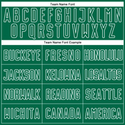 Custom Gray Kelly Green-White Sublimation Split Fashion Soccer Uniform Jersey