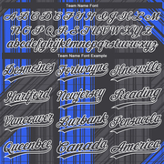 Custom Royal Black-White 3D Pattern Two-Button Unisex Softball Jersey