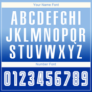 Custom Light Blue White-Royal Sublimation Long Sleeve Fade Fashion Soccer Uniform Jersey