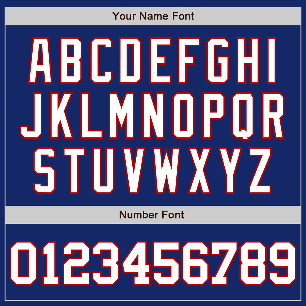 Custom Royal White-Red Two-Button Unisex Softball Jersey