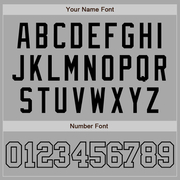 Custom Gray Black Two-Button Unisex Softball Jersey