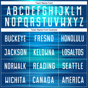 Custom Light Blue White-Black Sublimation Soccer Uniform Jersey