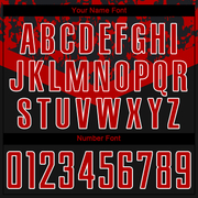 Custom Black Red-White Sublimation Soccer Uniform Jersey