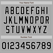 Custom Gray Black-White Two-Button Unisex Softball Jersey