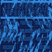 Custom Powder Blue Navy Sublimation Soccer Uniform Jersey