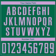 Custom Kelly Green Medium Purple Sublimation Soccer Uniform Jersey