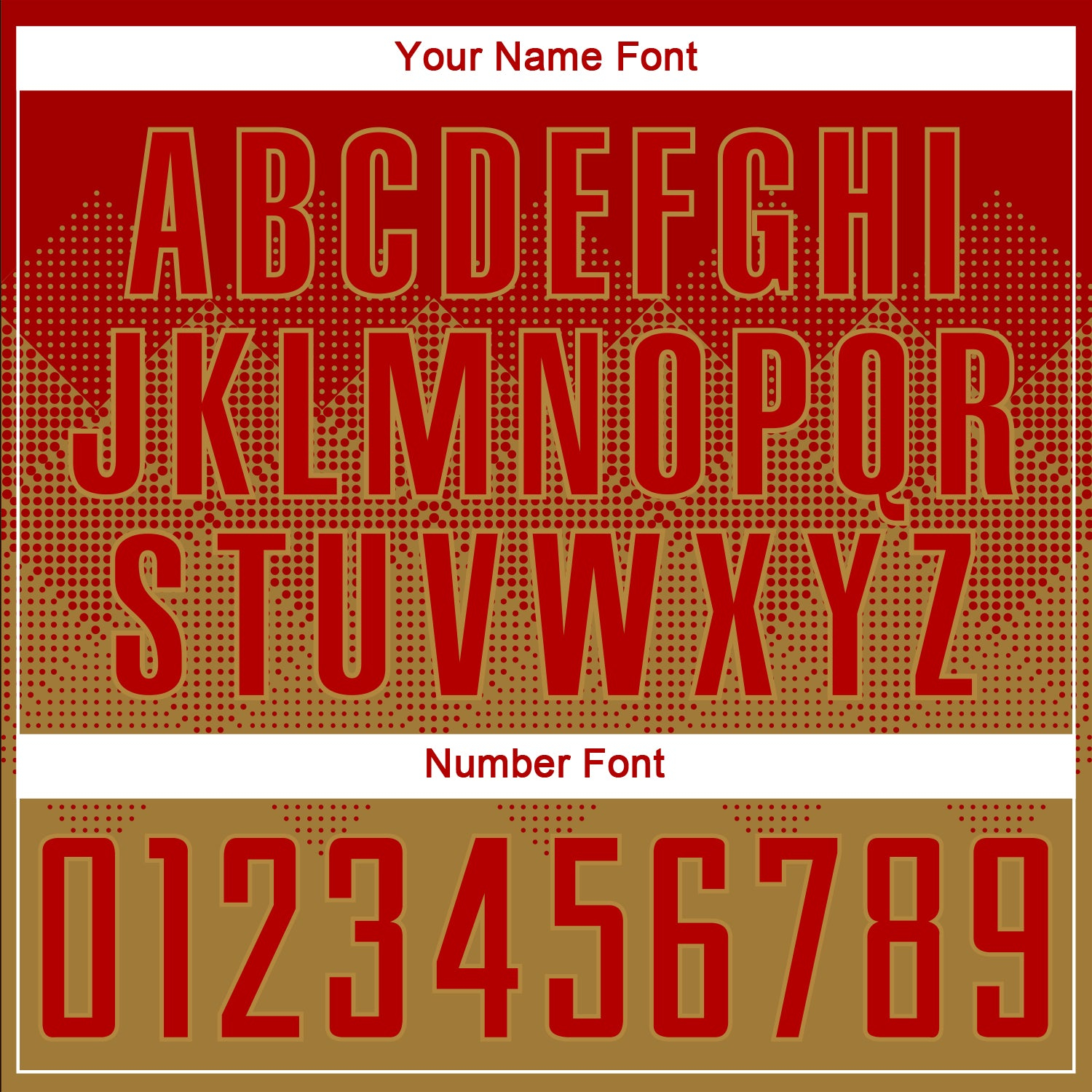 Custom Old Gold Red Sublimation Soccer Uniform Jersey