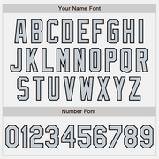 Custom White Black Pinstripe Silver-Black Two-Button Unisex Softball Jersey