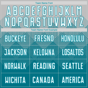 Custom Teal White Sublimation Soccer Uniform Jersey