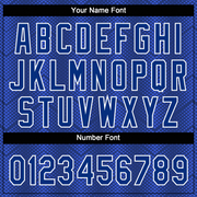 Custom Royal Royal-Navy 3D Pattern Two-Button Unisex Softball Jersey