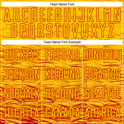 Custom Yellow Red Sublimation Soccer Uniform Jersey