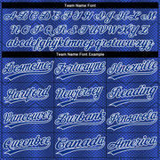 Custom Royal Royal-Navy 3D Pattern Two-Button Unisex Softball Jersey