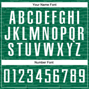 Custom Kelly Green White Sublimation Soccer Uniform Jersey