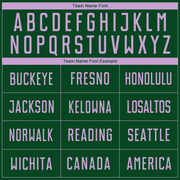 Custom Green Light Purple Sublimation Soccer Uniform Jersey