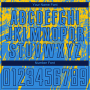 Custom Powder Blue Yellow-Navy Sublimation Soccer Uniform Jersey