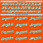 Custom Orange Kelly Green Pinstripe White Two-Button Unisex Softball Jersey