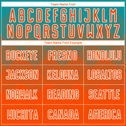 Custom Teal Orange-White Sublimation Soccer Uniform Jersey