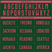 Custom Green Neon Pink Sublimation Soccer Uniform Jersey