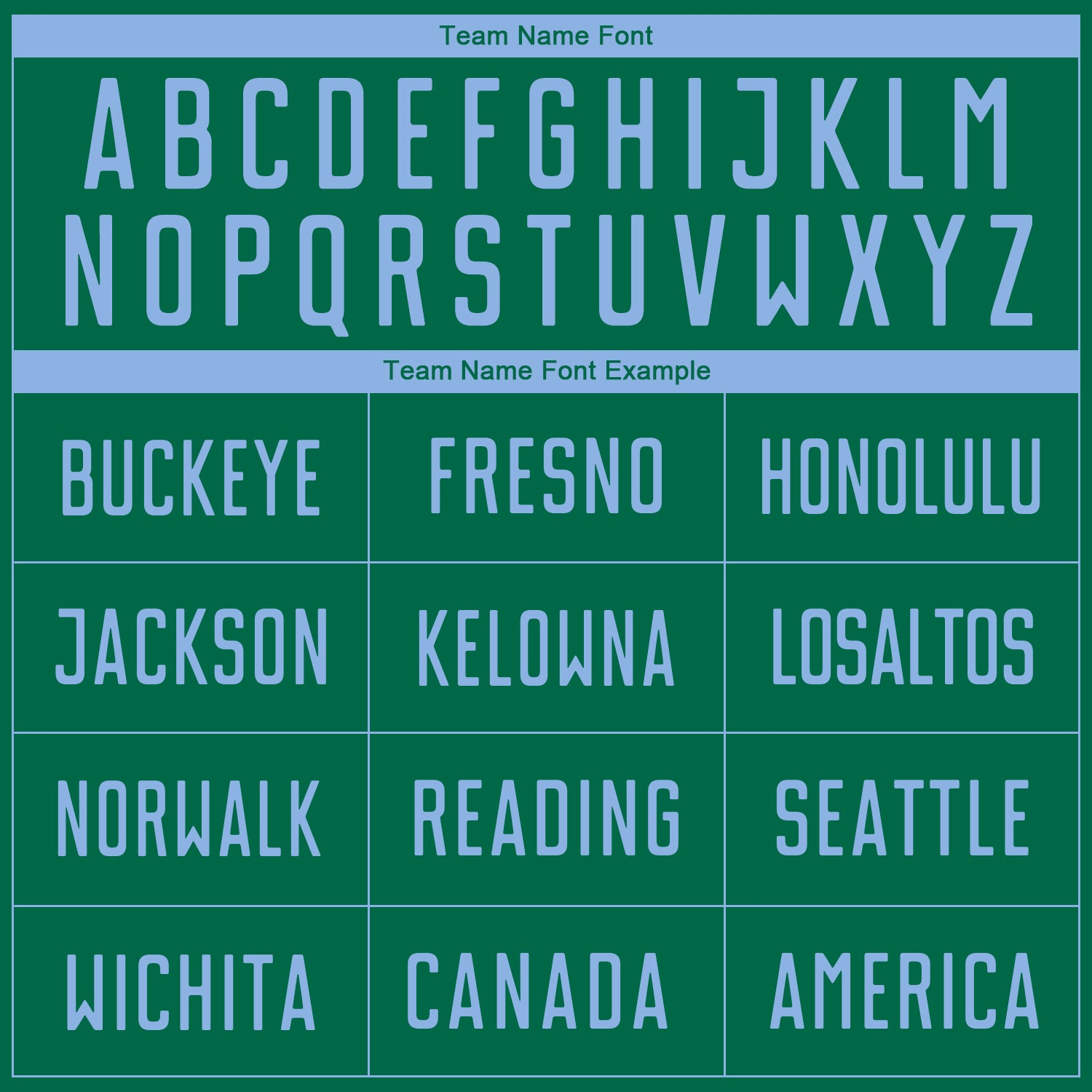 Custom Kelly Green Light Blue Sublimation Soccer Uniform Jersey