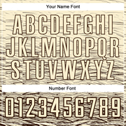 Custom Cream Brown Sublimation Soccer Uniform Jersey