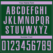 Custom Green Light Purple Sublimation Soccer Uniform Jersey