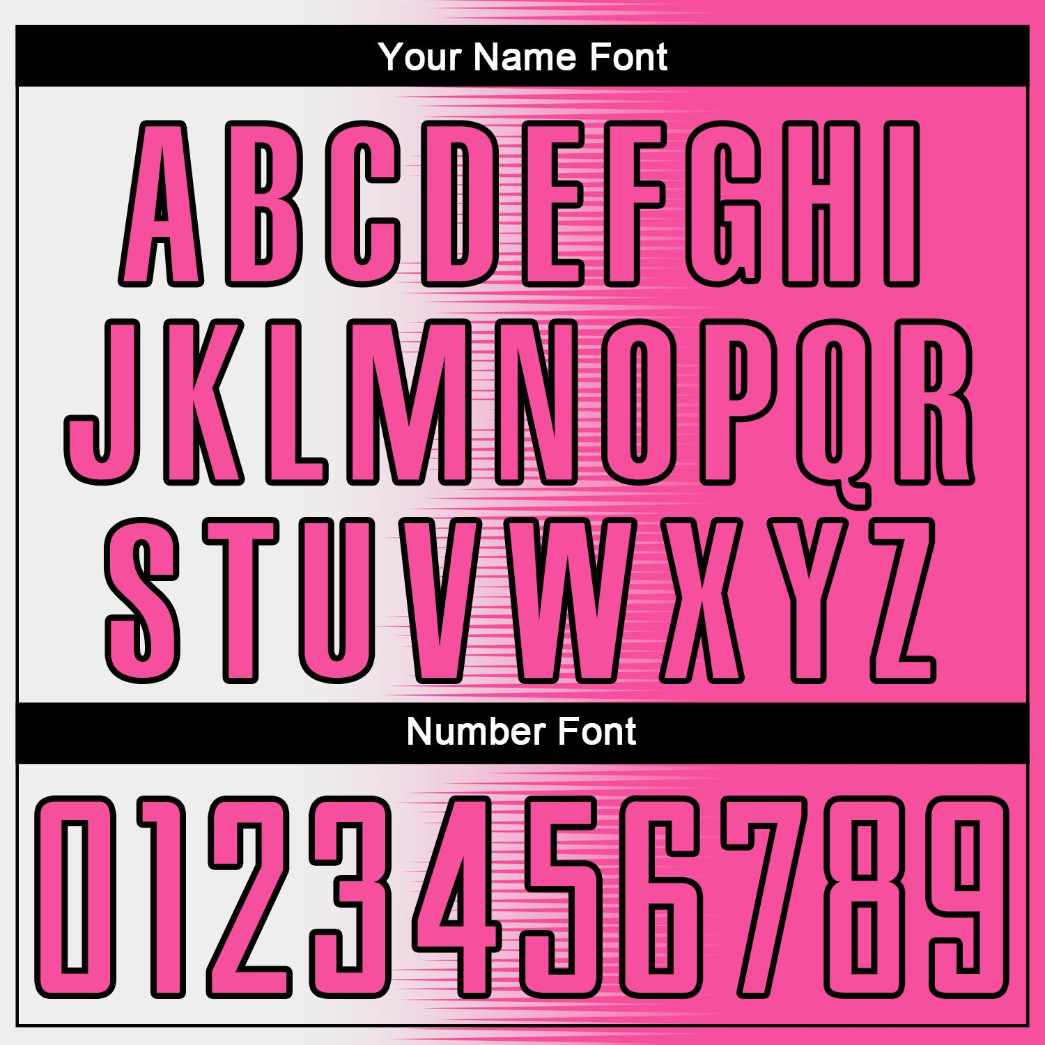 Custom Pink White-Black Gradient Line Sublimation Soccer Uniform Jersey