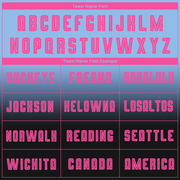 Custom Light Blue Pink-Black Sublimation Long Sleeve Fade Fashion Soccer Uniform Jersey