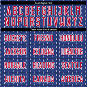 Custom Royal Red-White Sublimation Japanese Flag Soccer Uniform Jersey