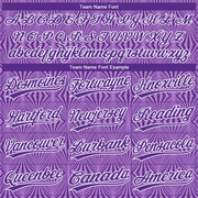 Custom Purple Purple-White 3D Pattern Two-Button Unisex Softball Jersey