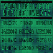 Custom Kelly Green Black Geometric Shapes Sublimation Soccer Uniform Jersey