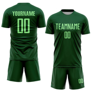 Custom Green Pea Green Sublimation Soccer Uniform Jersey