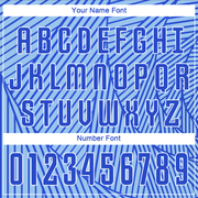 Custom Light Blue Royal-White Sublimation Soccer Uniform Jersey