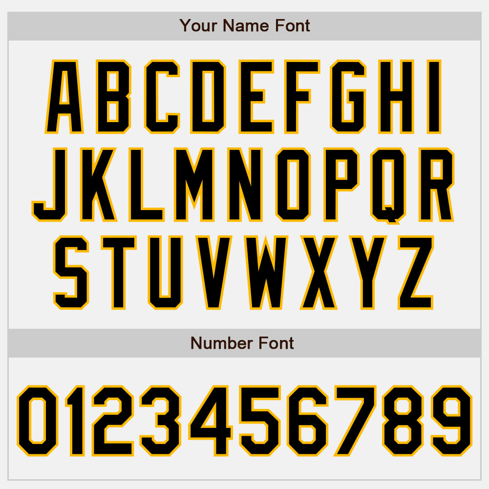 Custom White Black Pinstripe Gold Two-Button Unisex Softball Jersey