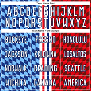 Custom Figure White-Royal Sublimation Soccer Uniform Jersey