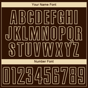 Custom Brown Cream Sublimation Soccer Uniform Jersey