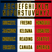 Custom Navy Black White Red-Gold Sublimation French Flag Soccer Uniform Jersey